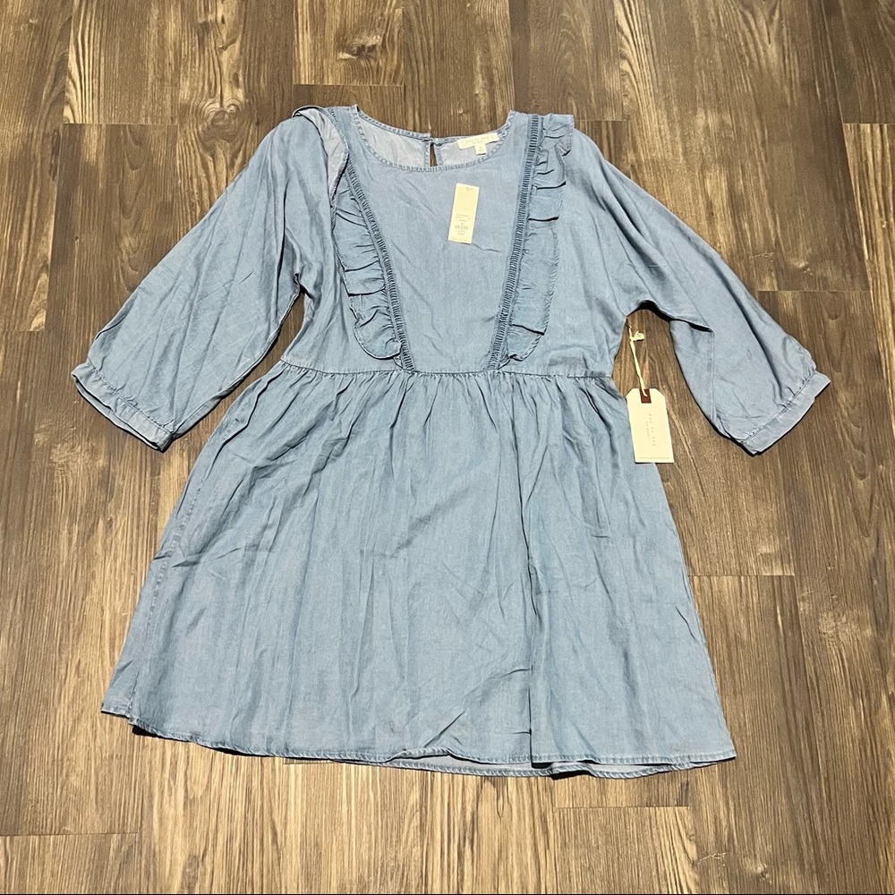NWT Size M Francesca’s Jean Mini Dress